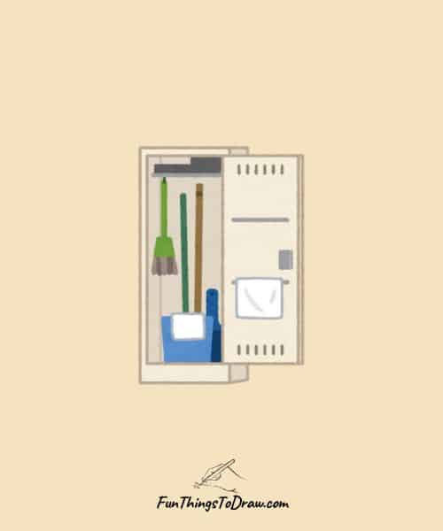 Cleaning locker