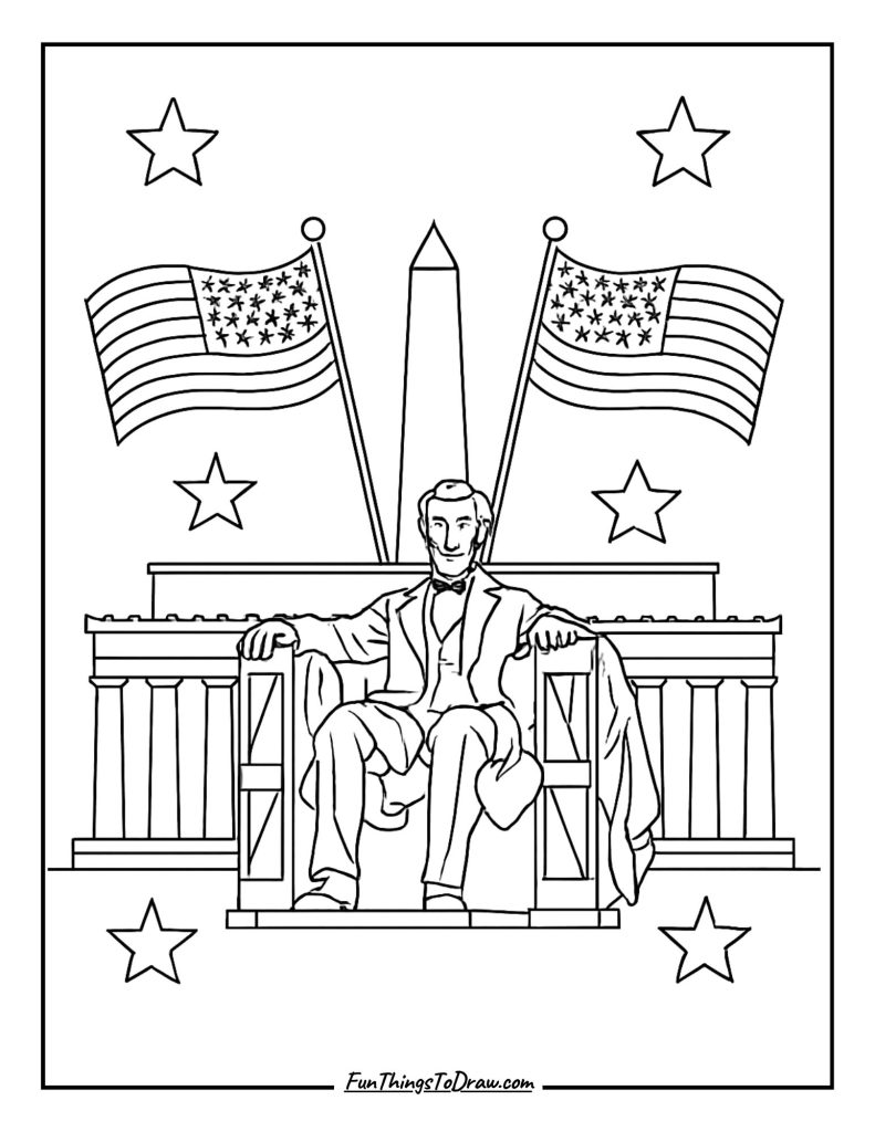 February Coloring Page