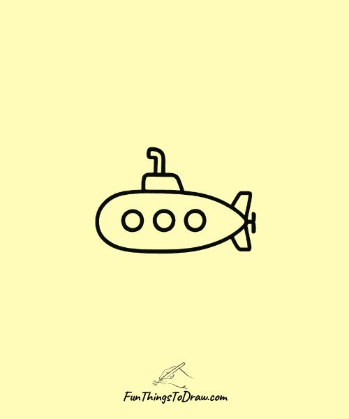 Simple Submarine drawing