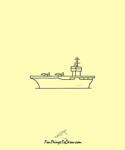 Aircraft Carrier drawing