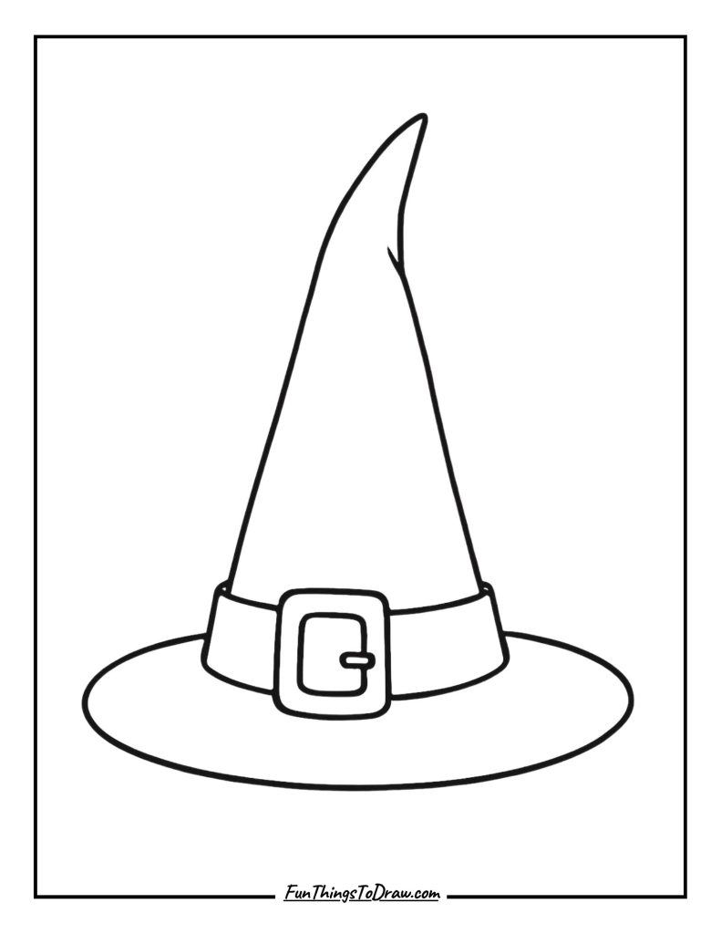 Witch's Hat coloring page