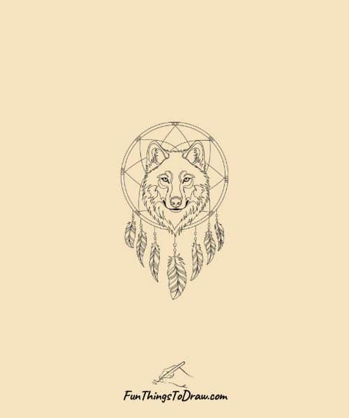 Wolf and Dreamcatcher