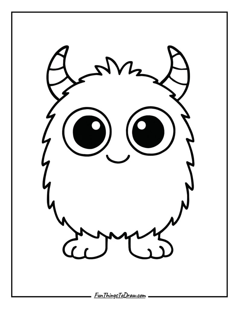Baby Monster coloring sheet