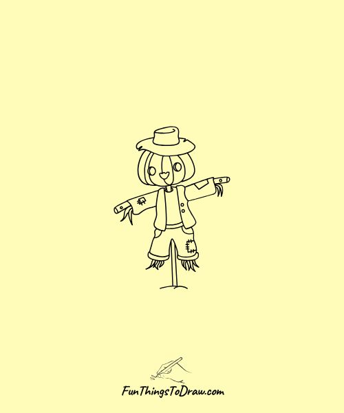 Scarecrow Guardian Drawing