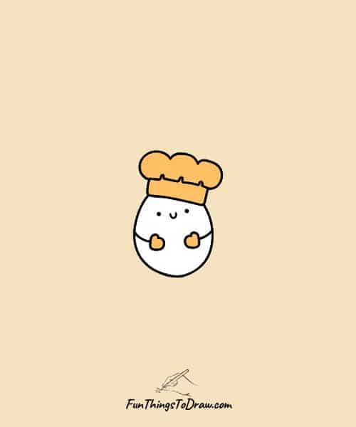 Cute egg doodle