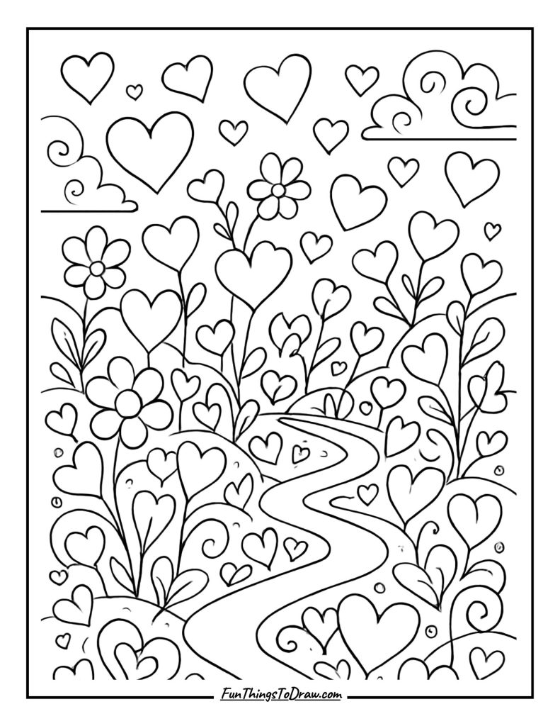 February Coloring Page