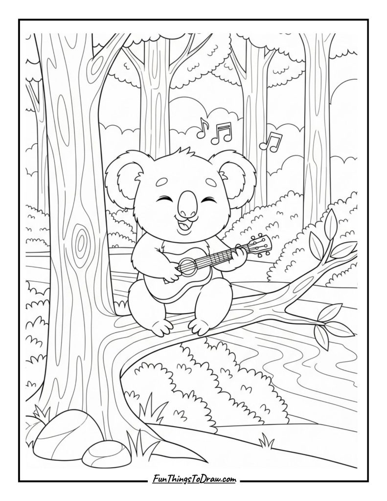 Koala Coloring Sheet