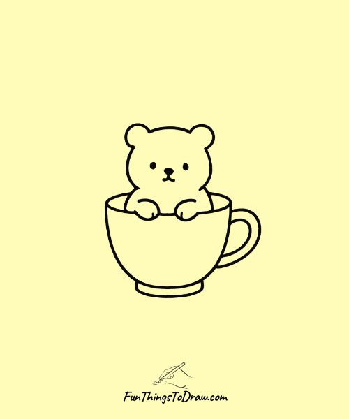 Bear in a teacup