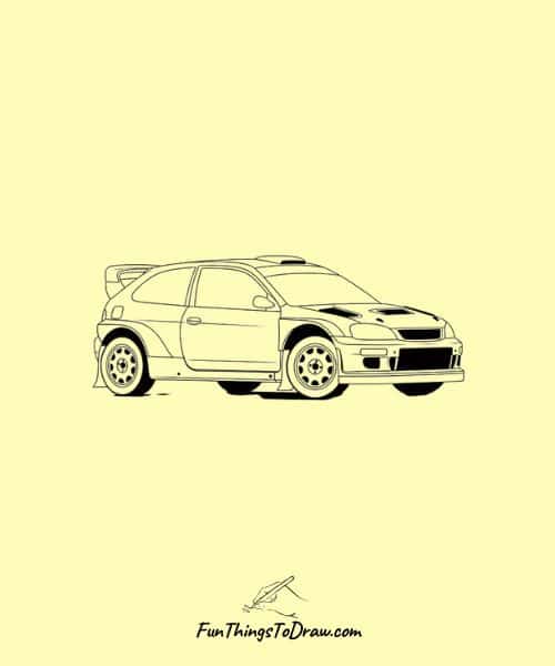 Rally Car Drawing
