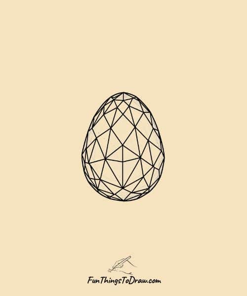 Cool Drawing of Egg as a Crystal