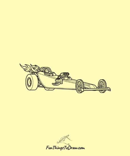 Drag Racer Drawing