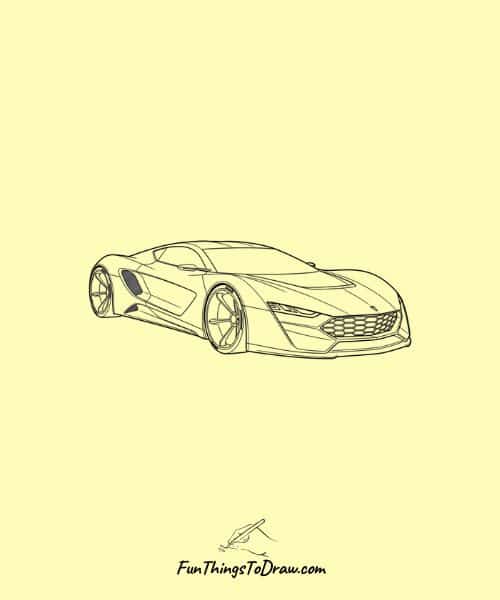 Concept Car Drawing Idea