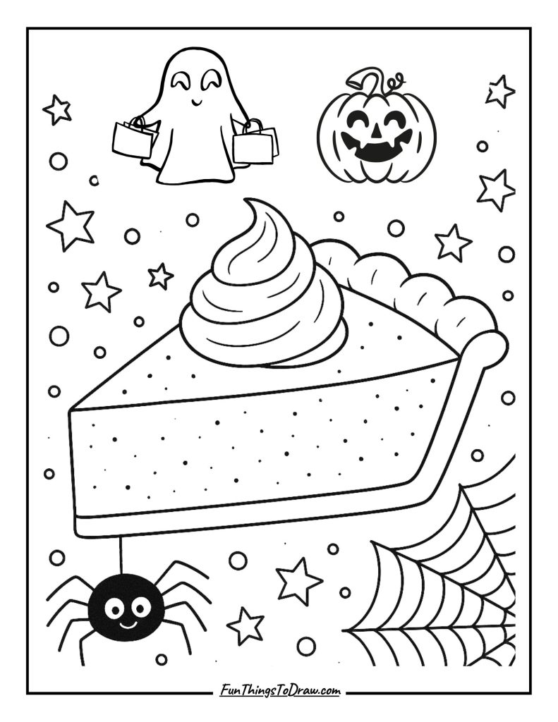 Pumpkin Pie coloring page
