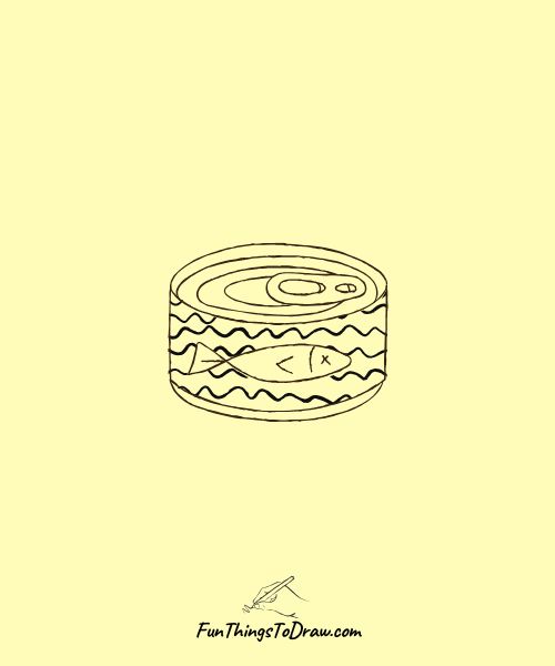 Drawing of Canned Food Box