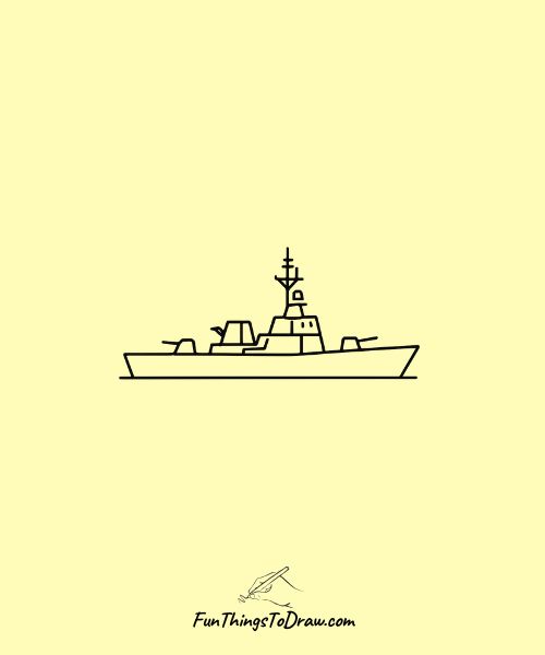 Destroyer drawing