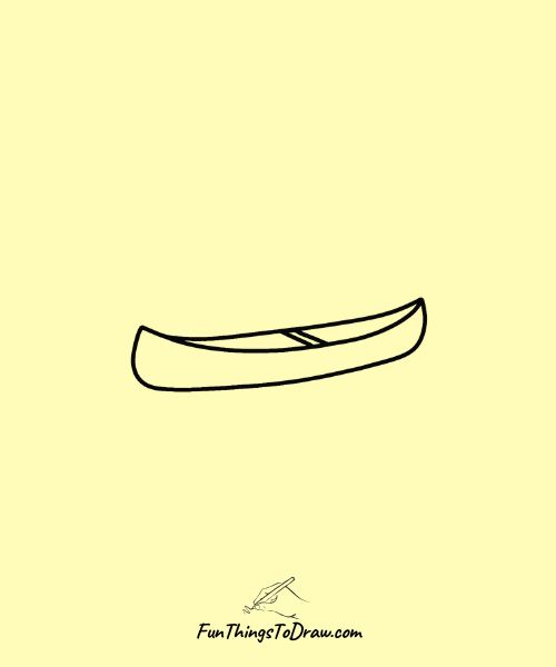 Canoe drawing