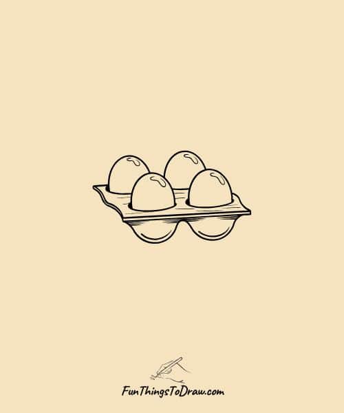 Egg Container Drawing Idea