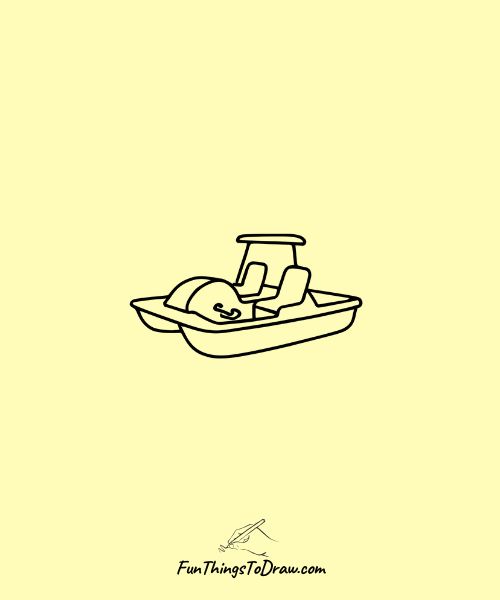 Pedal Boat drawing