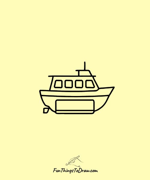 Glass-Bottom Boat drawing