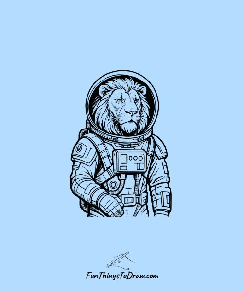 Lion in Space Suit