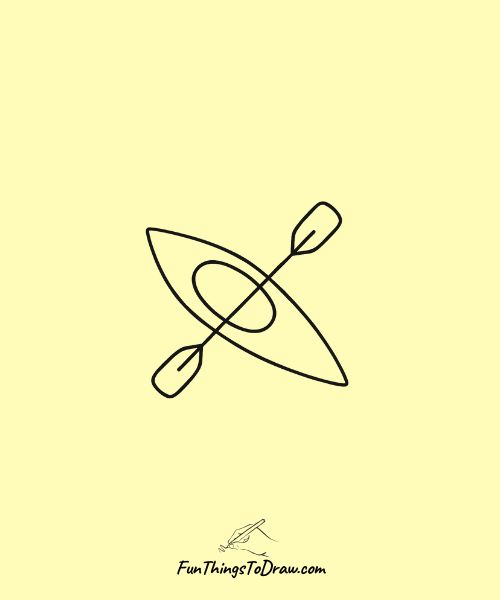 Kayak drawing idea