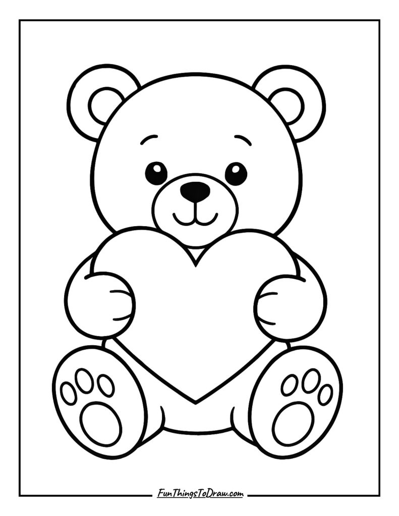 February Coloring Page