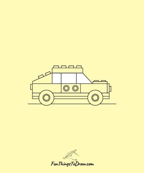 Car Made of Lego Bricks