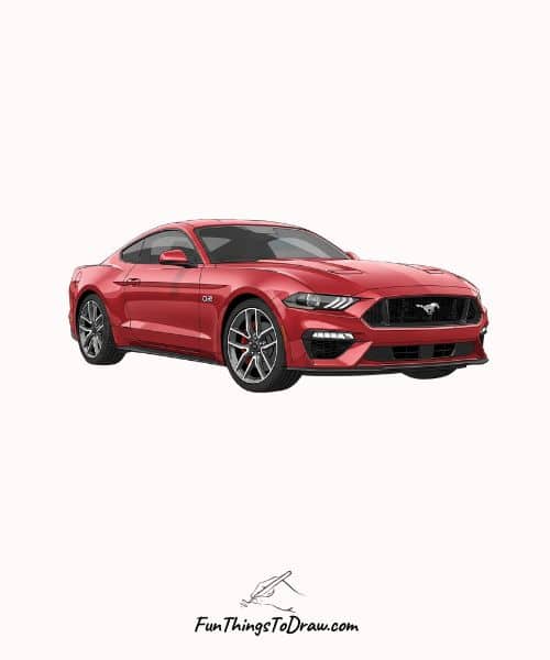 2025 ford mustang fastback Drawing