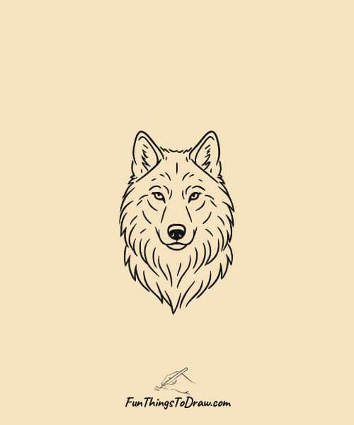 Alpha Wolf Portrait