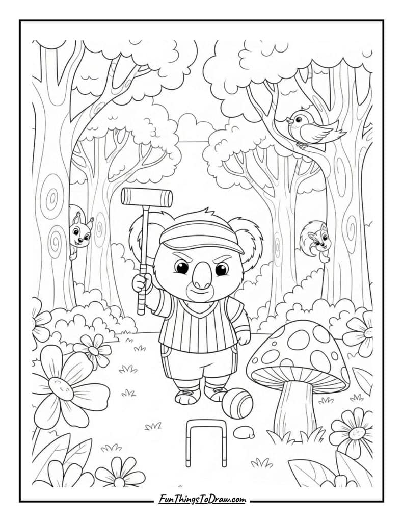 Koala Coloring Page