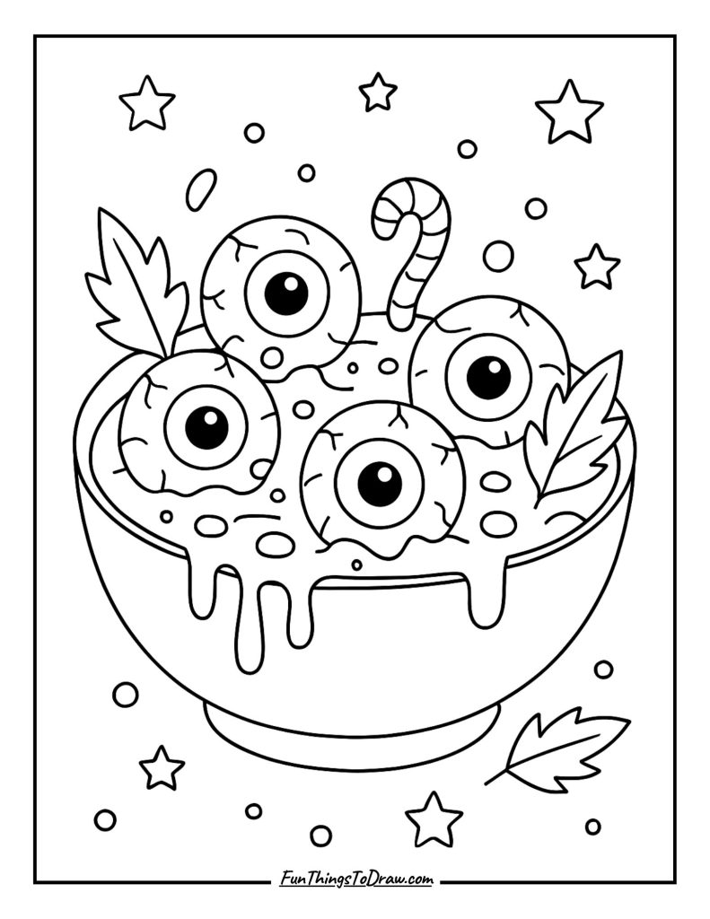 Eyeball Stew Coloring Idea