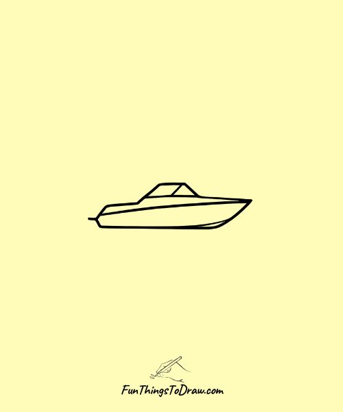 easy Speedboat drawing