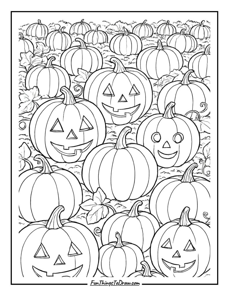 Pumpkin Patch coloring page