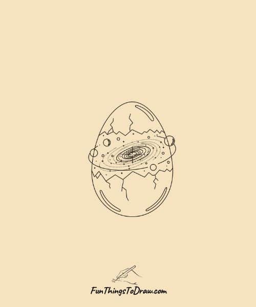 Space Elements inside Egg