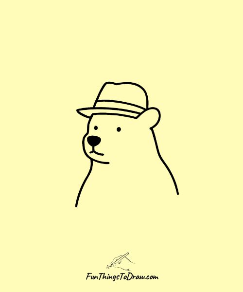 Simple bear drawing