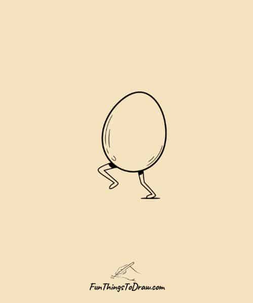 Easy Egg Drawing Idea