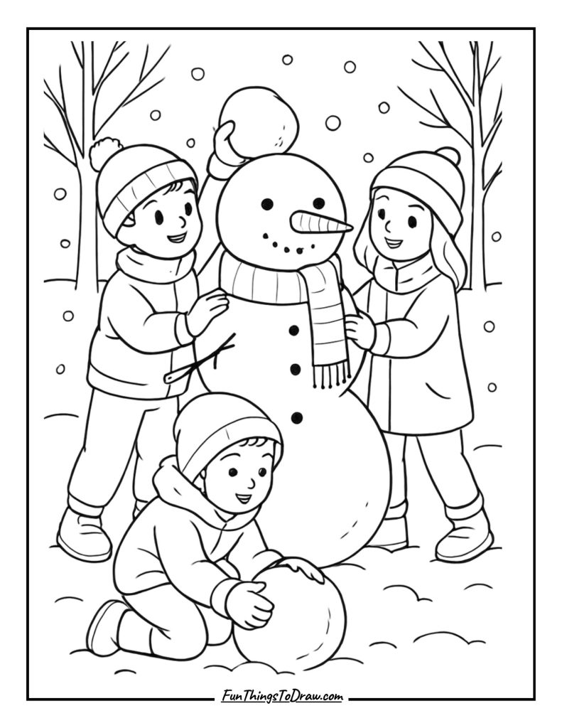 January Coloring Pages