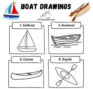 Easy Boat Drawing Ideas