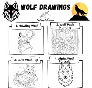 Easy Wolf Drawing Ideas - Copy