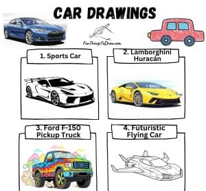 Easy and Realistic Car Drawing Ideas