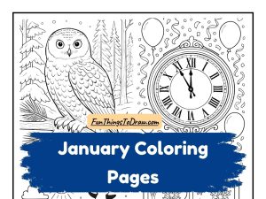 January Coloring Pages (Free Printable Sheets)