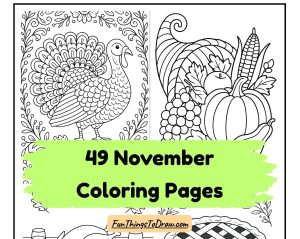 Free Printable November Coloring Pages