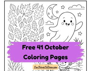 October Coloring Pages (free printable sheets)