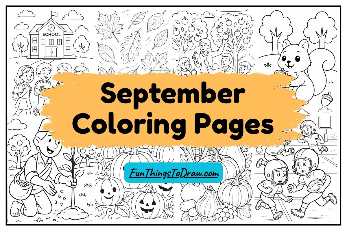 September Coloring Pages for all ages