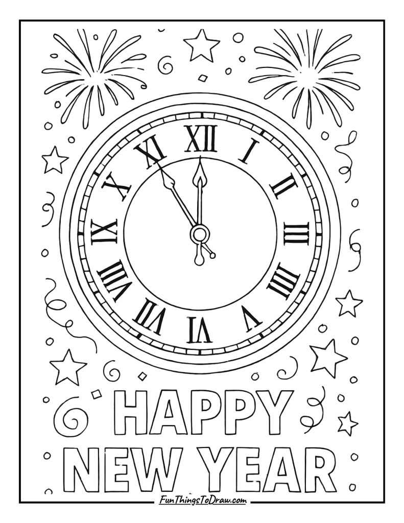  Clock striking midnight
