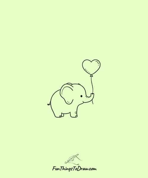 Elephant with a Balloon