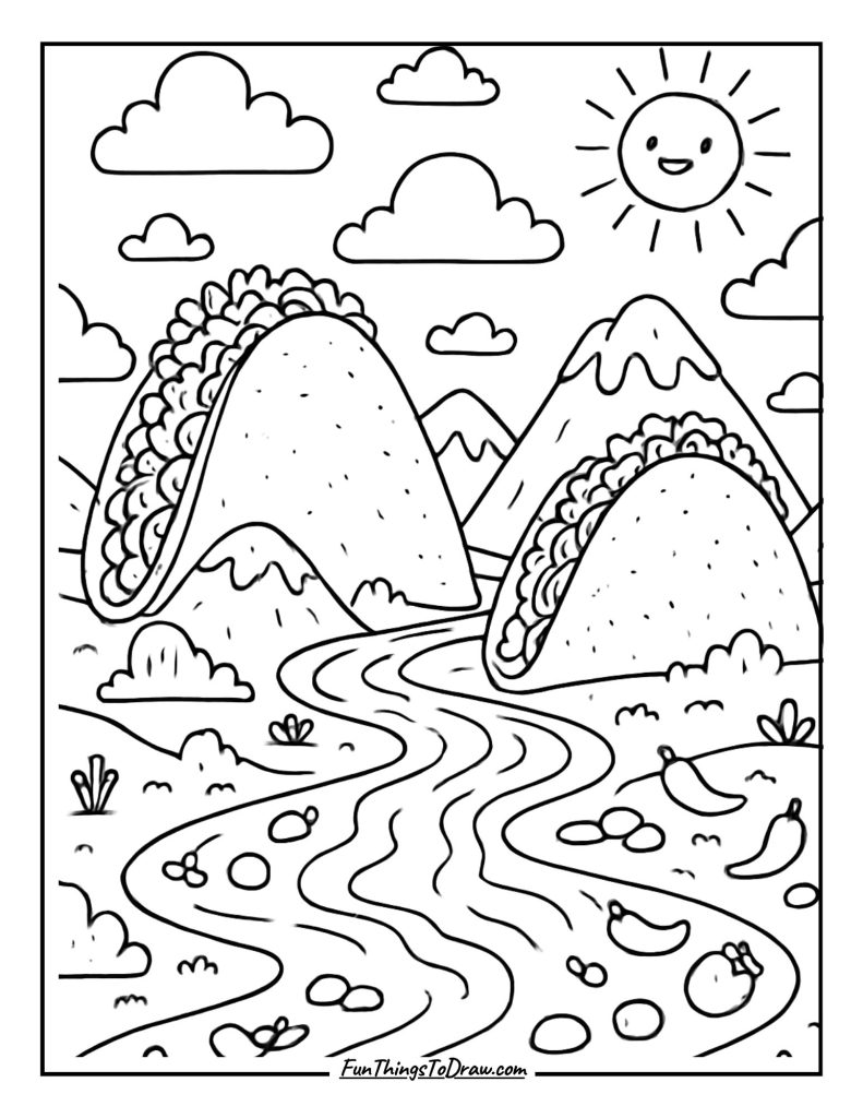 Giant Taco Landscape
