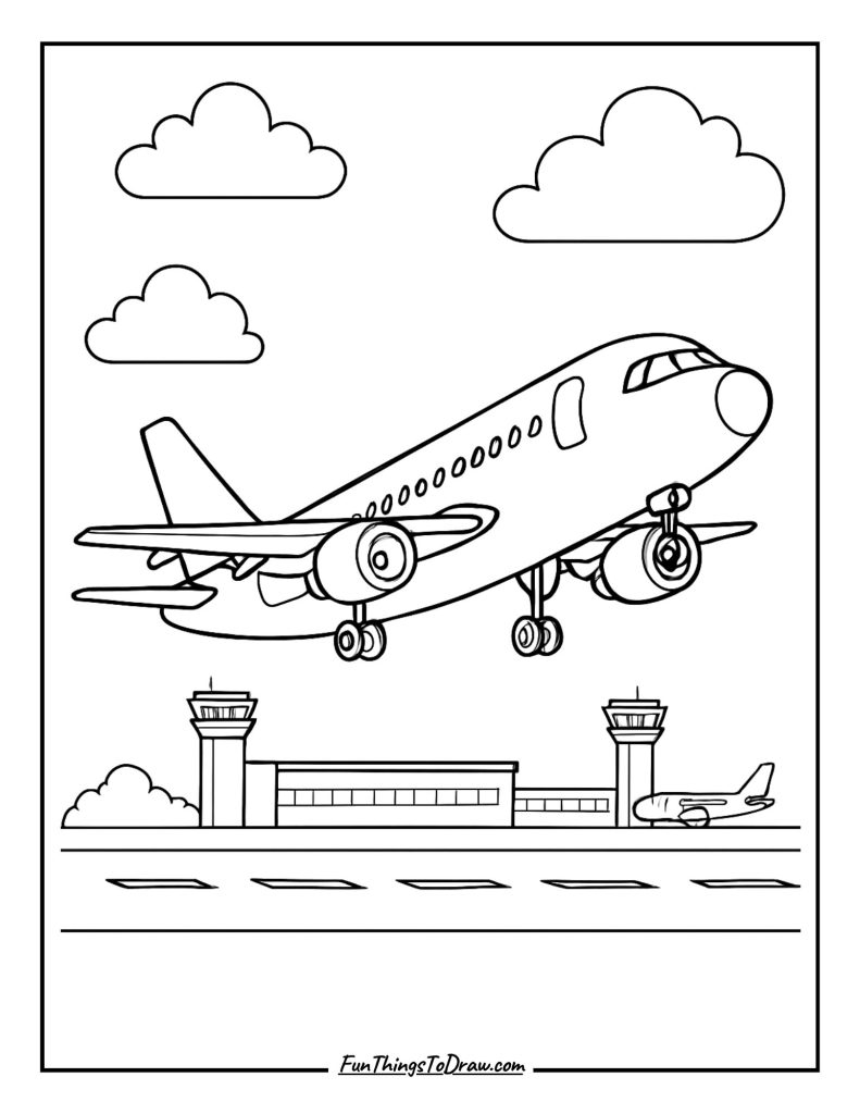 Airplane Airport Takeoff