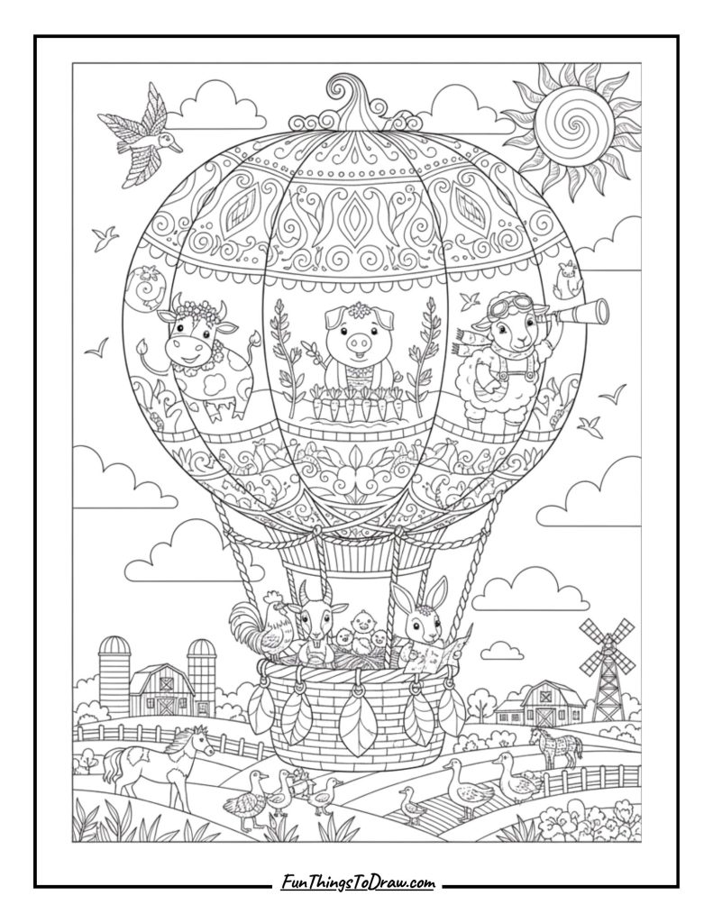 Farm Animals Balloon