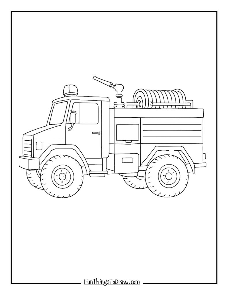 Forest fire truck